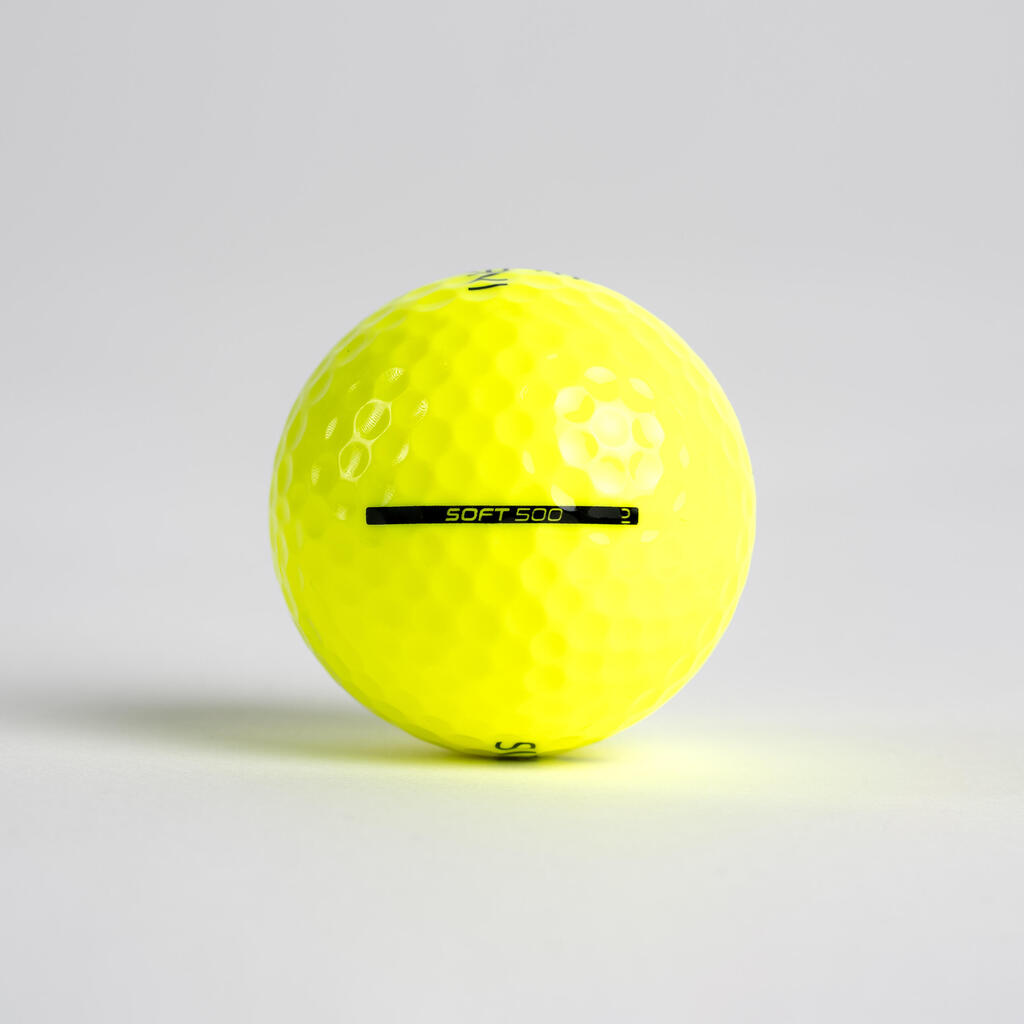 Balles golf x12 - INESIS Soft 500 jaune